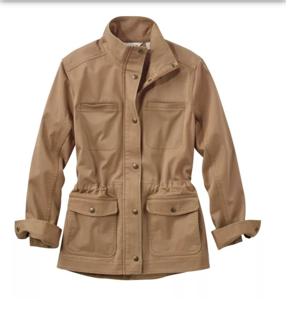 L. L. Bean Classic Utility Brown Cotton Jacket Large